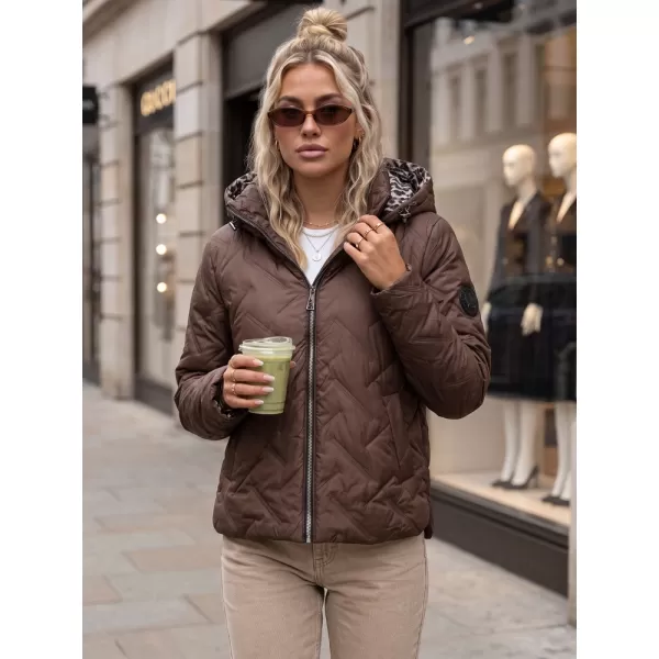 Női kabát DSTREET TY5772 BARNA