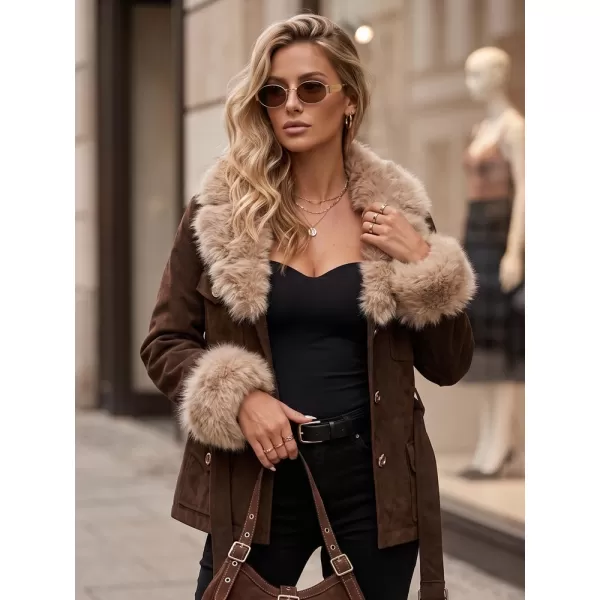  Női kabát DSTREET TY5852 BARNA 