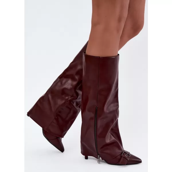  Női csizma BOTO 9386 WINE RED BORVÖRÖS 
