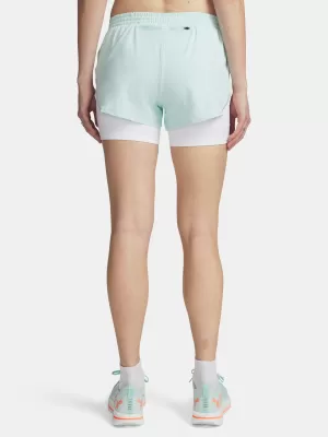 Női rövidnadrág UNDER ARMOUR UA VELOCITI PRO 4IN 2N1 SHORT 6009610-703 ZÖLD