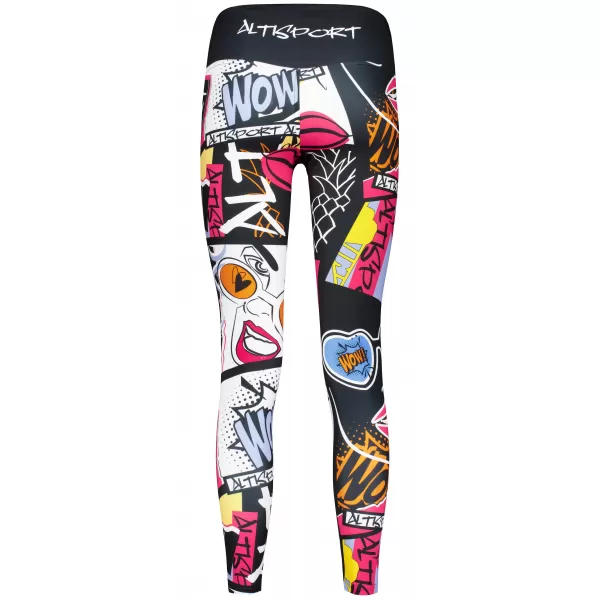  Női prémium hosszú funkcionális leggings (új méretek) ALTISPORT VOJ/ALW041LEG05 FEKETE 