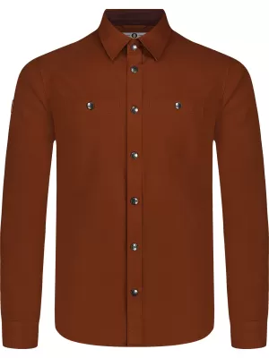 Férfi flanel ing NORDBLANC HAZE NBSSM8370 BARNA