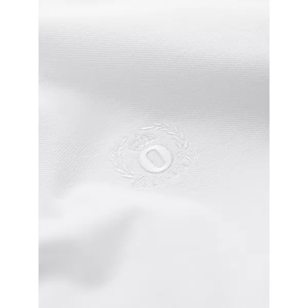  Férfi póló gallérral OMBRE OM-POBS-0171 FEHÉR/FEHÉR/VILÁGOSBARNA 