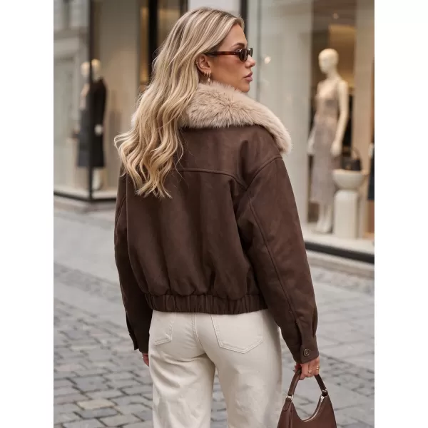  Női kabát DSTREET TY5694 BARNA 