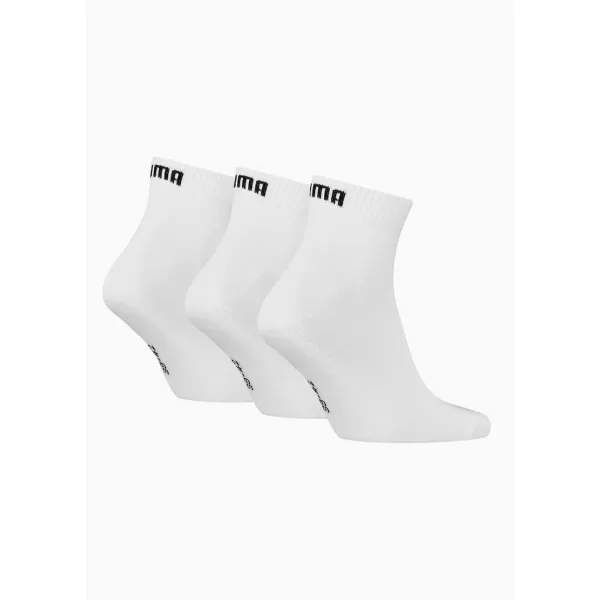  Zokni PUMA UNISEX QUARTER PLAIN 3P 93858909 FEHÉR 