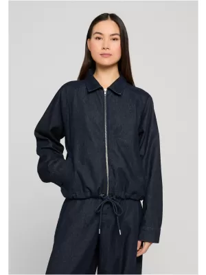 Női kabát URBAN CLASSICS TB8295 KÉK ÖBLÍTETT MOSOTT