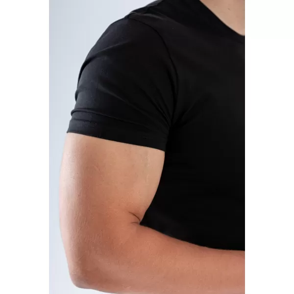  Férfi pólók NEBBIA MIKE MUSCLE FIT 158 FEKETE 