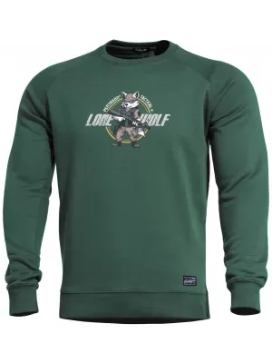 Férfi pulóver PENTAGON HAWK SWEATER LONE WOLF K09019-LO TAVASZI ZÖLD