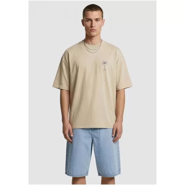  Férfi póló URBAN CLASSICS TB8756 FEHÉR/HOMOK 