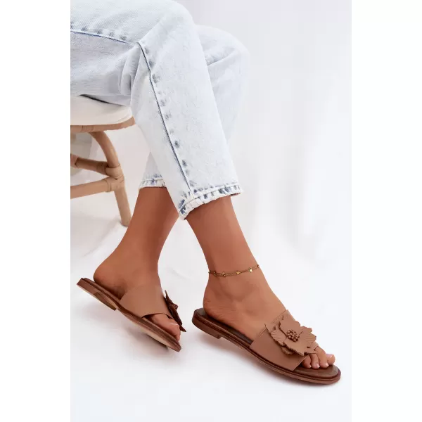  Női papucs ZAZOO 40477 CAPPUCCINO 