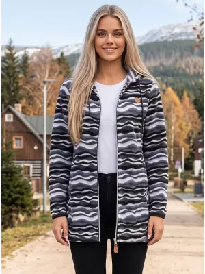 Női polár pulóver ALTISPORT ILANI FEKETE