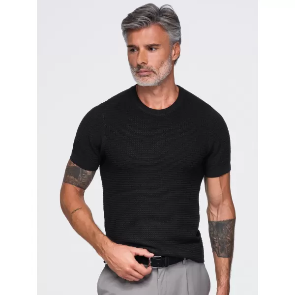  Férfi póló OMBRE OM-TSCT-0303 FEKETE 