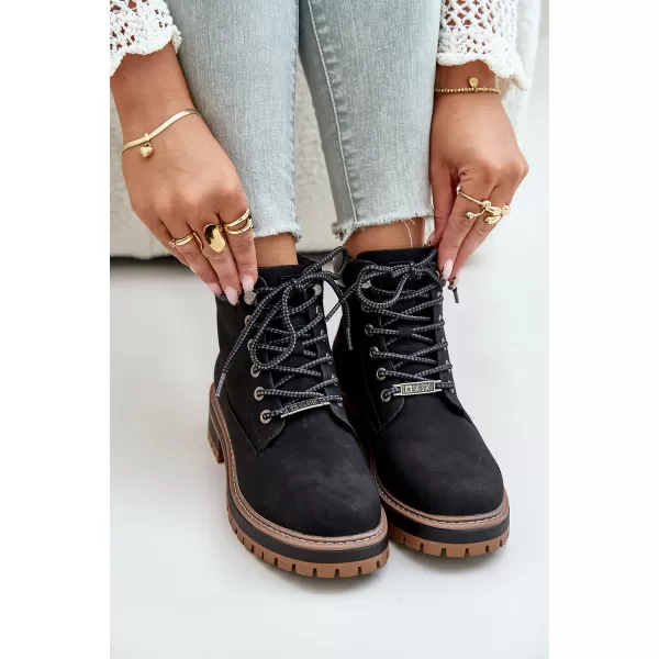  Női bokacsizma BIG STAR SHOES OO274A290 FEKETE 