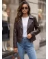 Női kabát DSTREET TY5729 BARNA