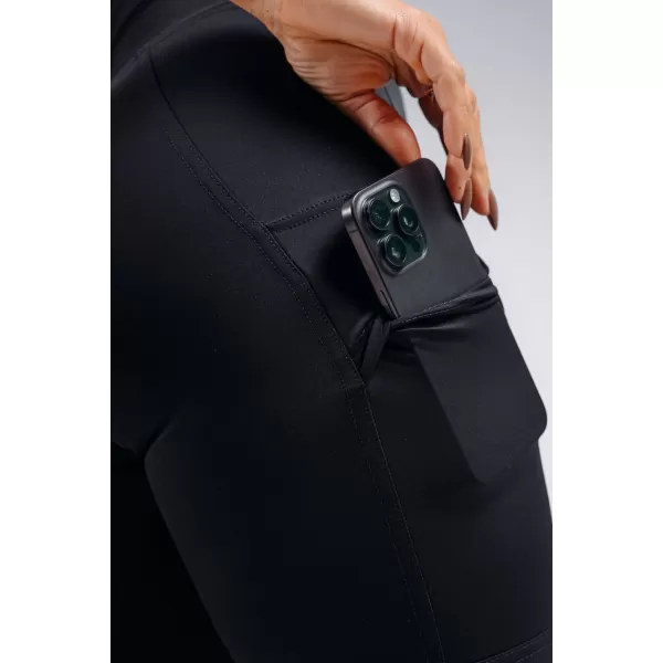  Magas derekú formáló leggings zsebekkel NEBBIA PRIMAL 851 FEKETE 