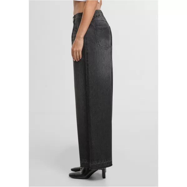  Női nadrág URBAN CLASSICS TB7712 FEKETÉRE MOSVA 