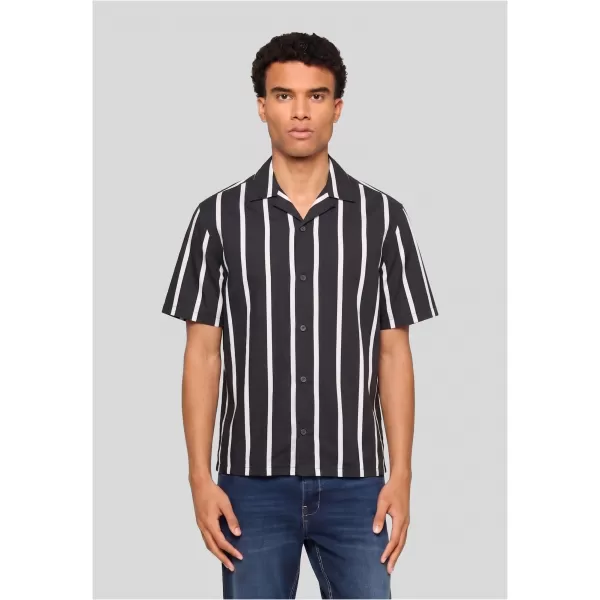  Férfi ing URBAN CLASSICS TB8429-00826 FEKETE/FEHÉR 