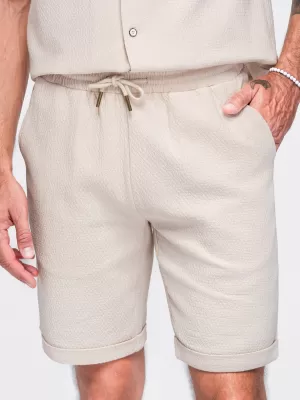 Férfi rövidnadrág OMBRE OM-SRCS-0207 KRÉM