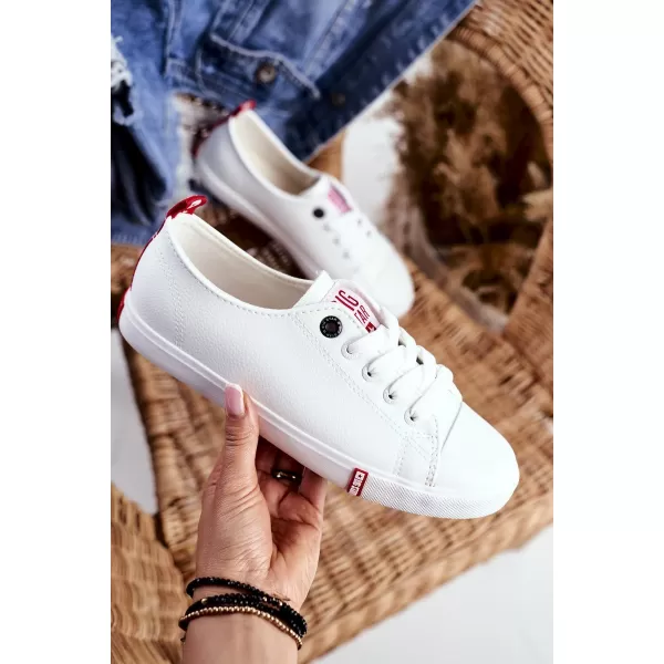  Női tornacipő BIG STAR SHOES GG274005 FEHÉR/PIROS 