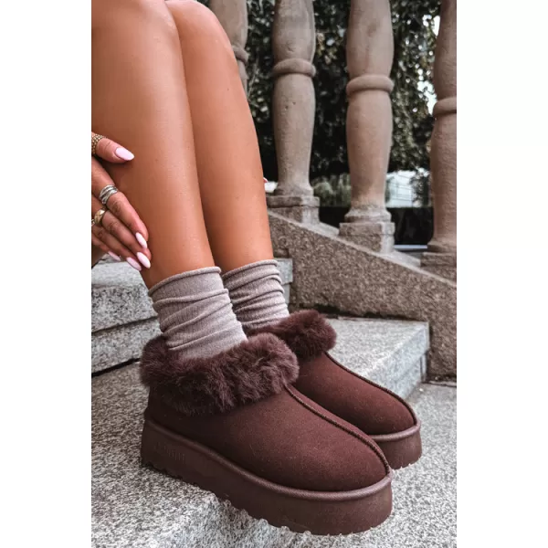  Női hóemberek BIG STAR SHOES UU274203 BARNA/BÉZS ÁRNYÉKOK 