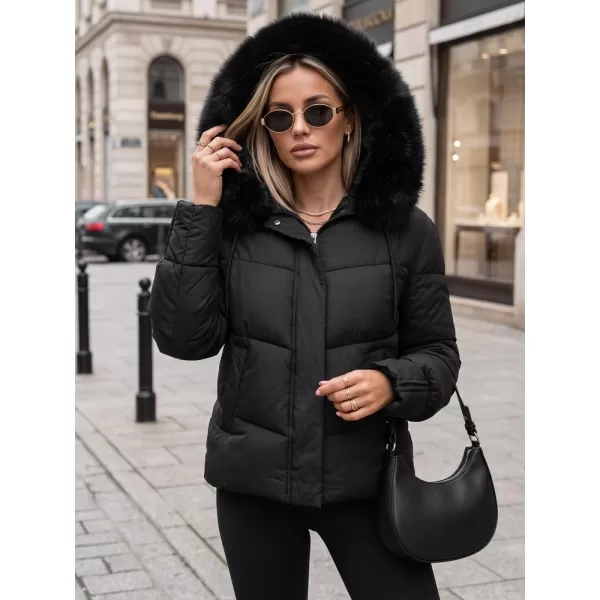  Női kabát DSTREET TY5892 FEKETE 