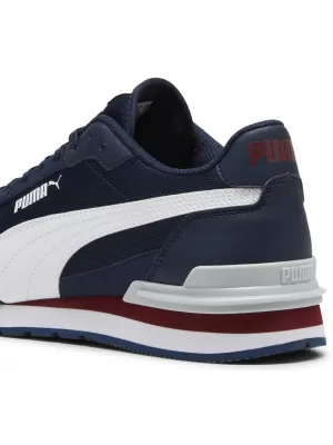 Csizma PUMA ST RUNNER V4 MESH 39966602 CLUB NAVY/ CLUB NAVY/PUMA WHITE/TEAM REGAL RED/PLATINA SZÜRKE
