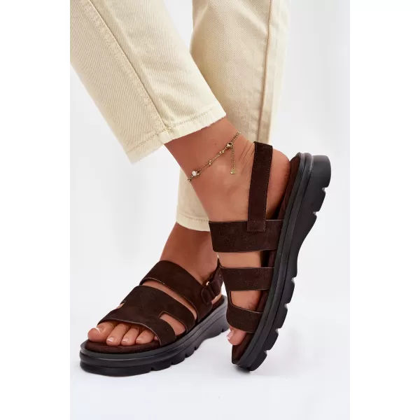  Női szandál BIG STAR SHOES TT274483 BARNA/BÉZS 