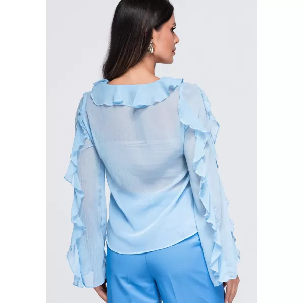  Női blúz OMBRE OW-TS-E0078 KÉK 