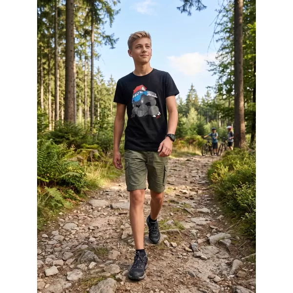  Gyermek póló ALPINE PRO ECOMO 4 FEKETE VÁLTOZAT PC 