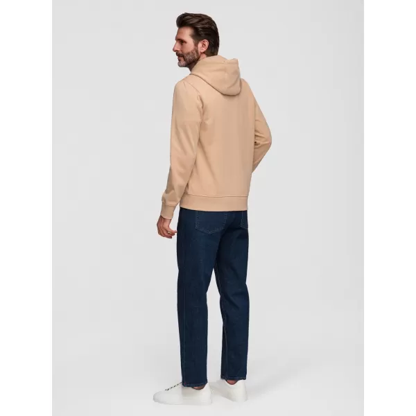  Férfi pulóver OMBRE OM-SSZP-0256 HOMOK 