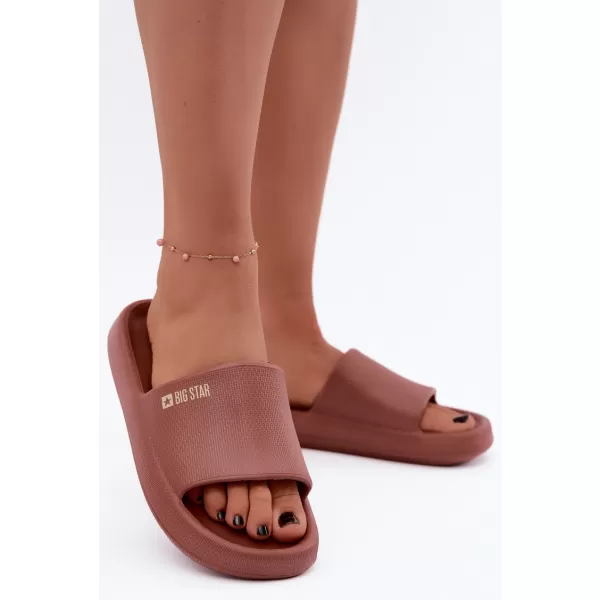  Női papucs BIG STAR SHOES UU274088 VÖRÖS ÁRNYALATAI 