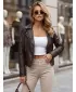 Női kabát DSTREET TY5710 BARNA