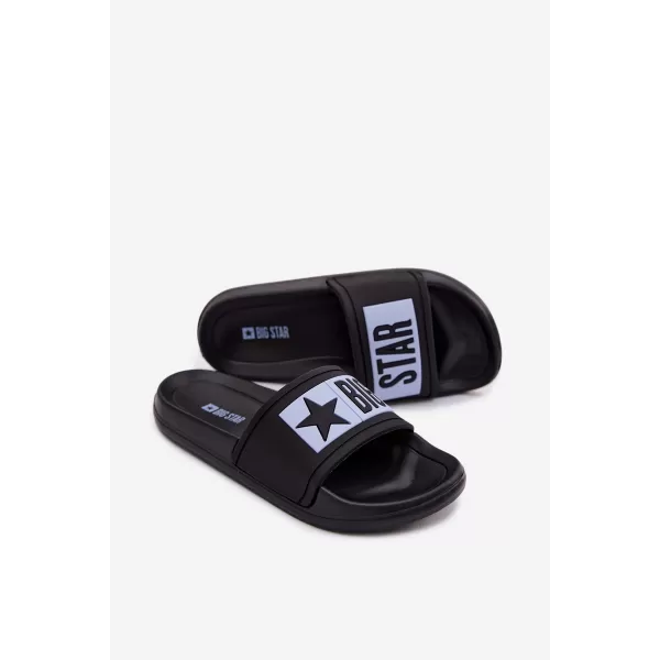  Gyermek papucs BIG STAR SHOES TT374A003 FEKETE/KÉK 
