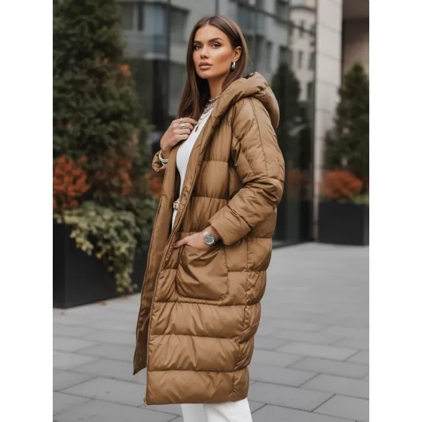  Női kabát DSTREET TY2471 KARAMELLA 