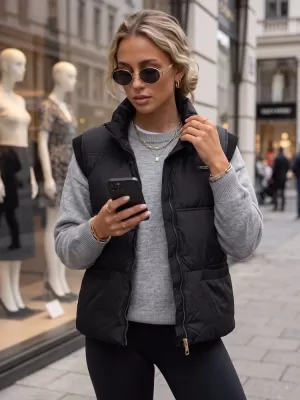 Női mellény DSTREET TY5967 FEKETE