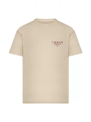 Férfi póló URBAN CLASSICS TB8755 FEHÉR/HOMOK