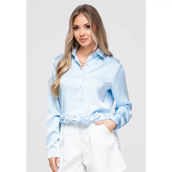  Női ing OMBRE OW-SH-E0059 KÉK 