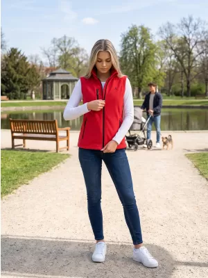 Női gyapjú mellény ALTISPORT ALW002525 PIROS