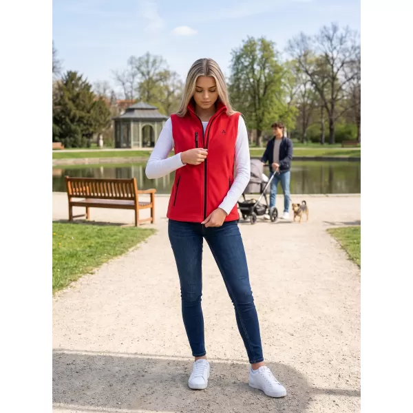  Női gyapjú mellény ALTISPORT ALW002525 PIROS 