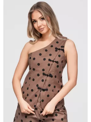 Női blúz OMBRE OW-TS-E0061 BARNA