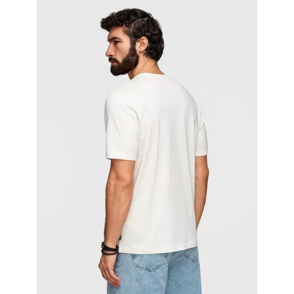 Férfi póló OMBRE OM-TSPT-0286 FEHÉR 
