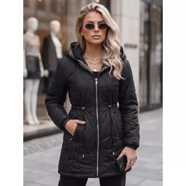  Női kabát DSTREET TY5393 FEKETE 