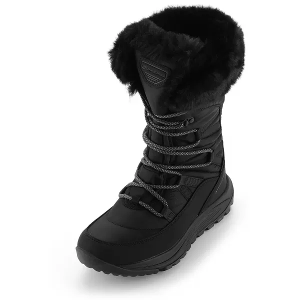  Női téli csizma ALPINE PRO LEWRA FEKETE 