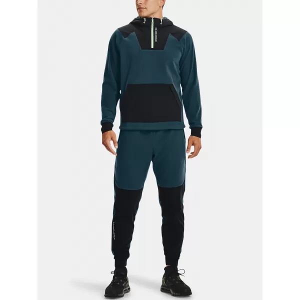  Férfi pulóver UNDER ARMOUR UA RUSH FLEECE HOODIE 1366177-413 KÉK 