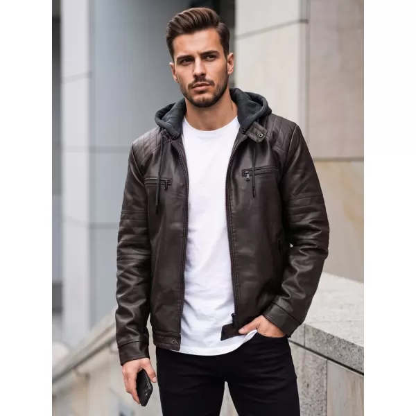  Férfi dzseki DSTREET TX5144 BARNA 