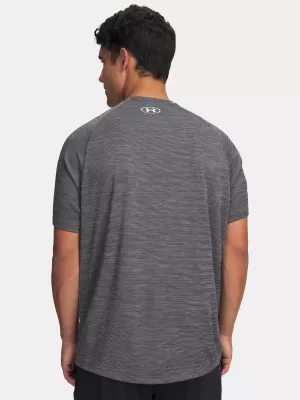 Férfi póló UNDER ARMOUR TECH TEXTURED SS 1382796-026 SZÜRKE