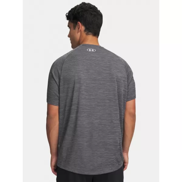  Férfi póló UNDER ARMOUR TECH TEXTURED SS 1382796-026 SZÜRKE 