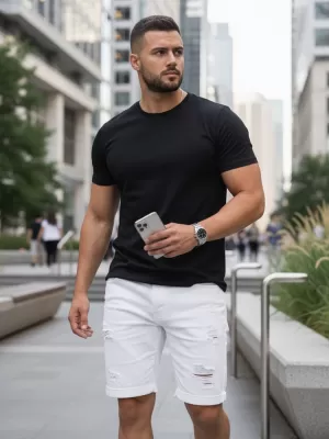 Férfi póló DSTREET RX5670 FEKETE