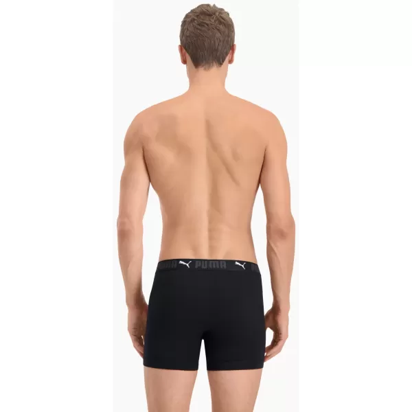  Férfi boxerek PUMA SPORT COTTON BOXER 2P 93552101 FEKETE 