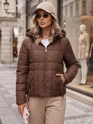 Női kabát DSTREET TY5861 BARNA